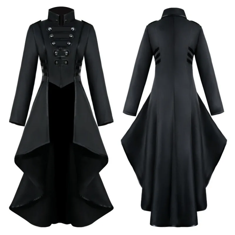 Medieval Tunic Vintage Tuxedo Gothic Blazer Stage Performance Costume Party Jacket Personality Gentlemen Coat Cosplay Costume 
Medieval Tunic Vintage Tuxedo Gothic Blazer Stage Performance Costume Party Jacket Personality Gentlemen Coat Cosplay Costume