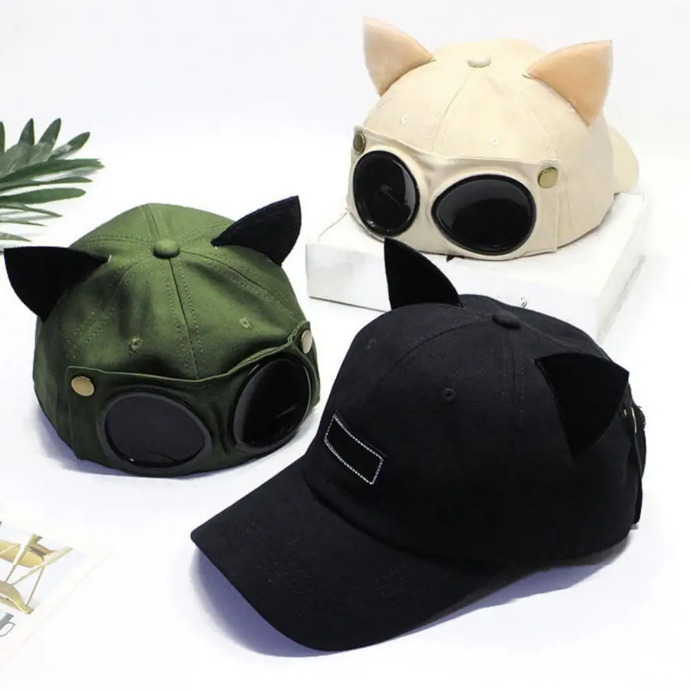 Baseball Cap Ears Solid Color Pilot Glasses Unisex Washable Removable Lenses Baseball Hat for Outdoor 2022 New
Baseball Cap Ears Solid Color Pilot Glasses Unisex Washable Removable Lenses Baseball Hat for Outdoor 2022 New