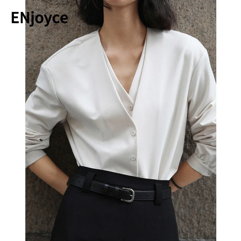 Женская белая Простая рубашка с V-образным вырезом, топ с имитацией двух частей, женская новая свободная блузка с отложным воротником и длин...
Женская белая Простая рубашка с V-образным вырезом, топ с имитацией двух частей, женская новая свободная блузка с отложным воротником и длин...