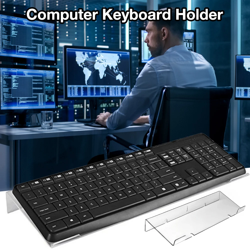 Computer Keyboard Stand Clear Acrylic Tilted for Ergonomic Typing Keyboard Tray Holder with Silicone Non-Slip Case
Computer Keyboard Stand Clear Acrylic Tilted for Ergonomic Typing Keyboard Tray Holder with Silicone Non-Slip Case