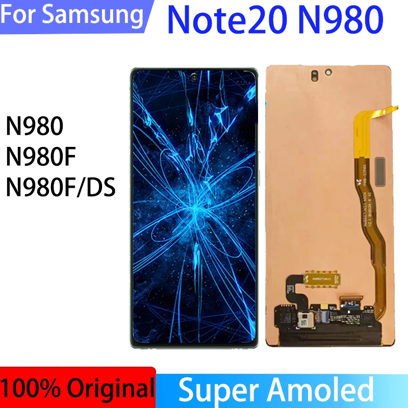 100% Оригинальный дисплей Note 20 ЖК-дисплей для Samsung Galaxy N980 ЖК-сенсорный экран