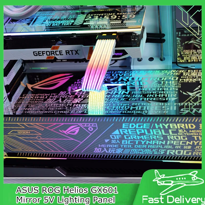 DIY ARGB Mirror Lighting Panel For ASUS ROG Helios GX601 Case,Chassis Power Backplate Light Board PC Modding 5V 3PIN AURA SYNC
DIY ARGB Mirror Lighting Panel For ASUS ROG Helios GX601 Case,Chassis Power Backplate Light Board PC Modding 5V 3PIN AURA SYNC