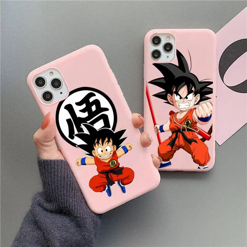 Dragon Ball kid Son Goku Phone Case For iphone 13 12 11 Pro Max Mini XS 8 7 6 6S Plus X SE 2020 XR Candy Pink Silicone cover
Dragon Ball kid Son Goku Phone Case For iphone 13 12 11 Pro Max Mini XS 8 7 6 6S Plus X SE 2020 XR Candy Pink Silicone cover