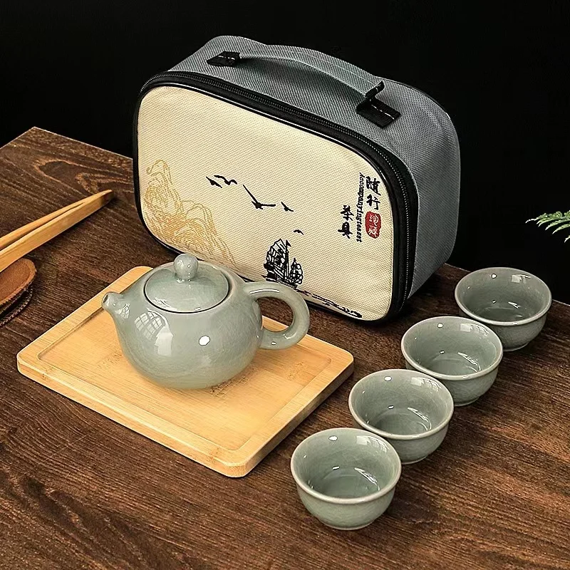 Porcelain Chinese Kongfu Tea Set Portable Teapot Set Tea with 360 Rotation maker and Infuser for Travel Home Gifting and Office
Porcelain Chinese Kongfu Tea Set Portable Teapot Set Tea with 360 Rotation maker and Infuser for Travel Home Gifting and Office