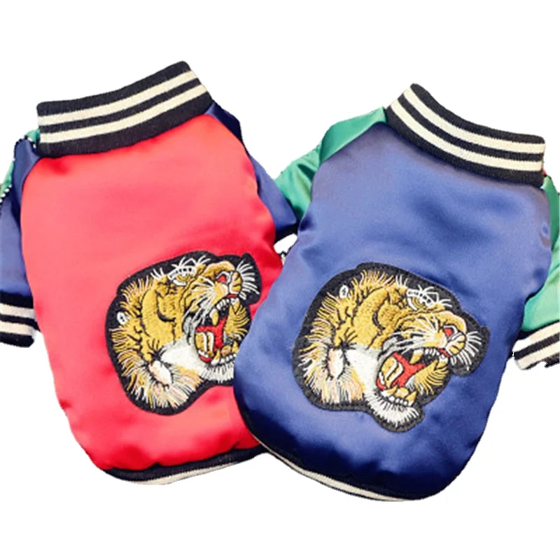 Luxury Designer Winter Dog Clothes Warm and Thick Tiger Head Print Two-leg Cotton Jacket Yorkshire Teddy Chihuahua Puppy Clothes
Luxury Designer Winter Dog Clothes Warm and Thick Tiger Head Print Two-leg Cotton Jacket Yorkshire Teddy Chihuahua Puppy Clothes