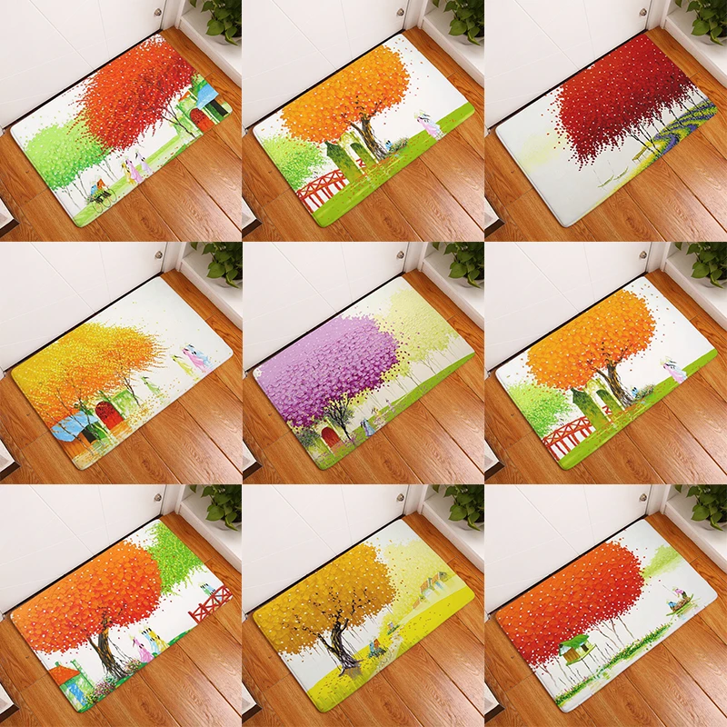 Oil Painting Decorative Entrance Doormat Tree Print Absorbent Kitchen Carpet Rectangle Bathroom Rug Home Decor Indoor Mat 
Oil Painting Decorative Entrance Doormat Tree Print Absorbent Kitchen Carpet Rectangle Bathroom Rug Home Decor Indoor Mat