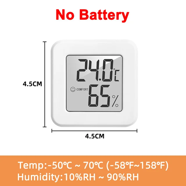LCD Digital Thermo-Hygrometer Home Indoor Outdoor Temperature Humidity Monitor For Office Bedroom Living Room Bathroom School
LCD Digital Thermo-Hygrometer Home Indoor Outdoor Temperature Humidity Monitor For Office Bedroom Living Room Bathroom School