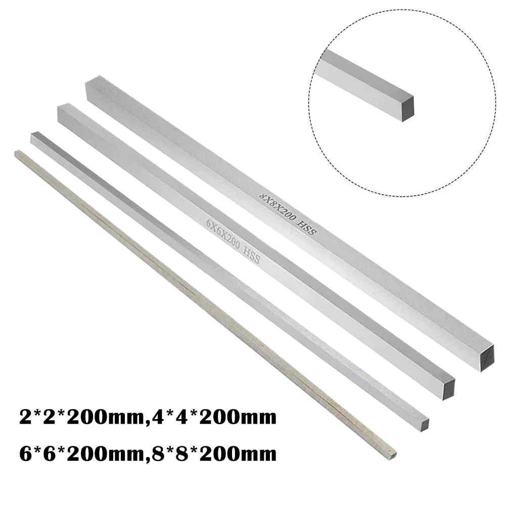 4pcs 200mm White Steel Bar CNC Lathe Tool Square HSS Bar For Woodworking Lathe Milling Turning Engraving Iron Copper
4pcs 200mm White Steel Bar CNC Lathe Tool Square HSS Bar For Woodworking Lathe Milling Turning Engraving Iron Copper