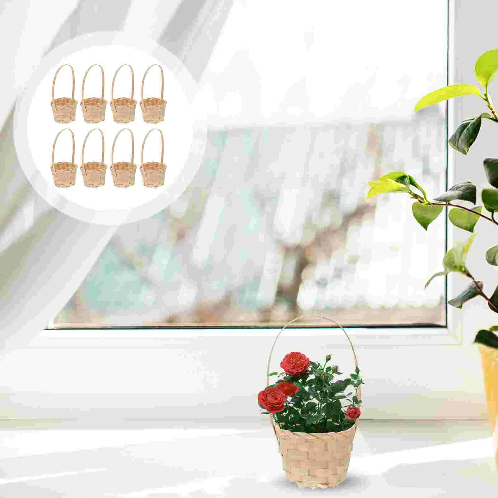 Basket Flower Woven Baskets Mini Pot Rattan Desktop Wedding Storage Plantwicker Handle Organizer Tiny Succulent Decoration
Basket Flower Woven Baskets Mini Pot Rattan Desktop Wedding Storage Plantwicker Handle Organizer Tiny Succulent Decoration