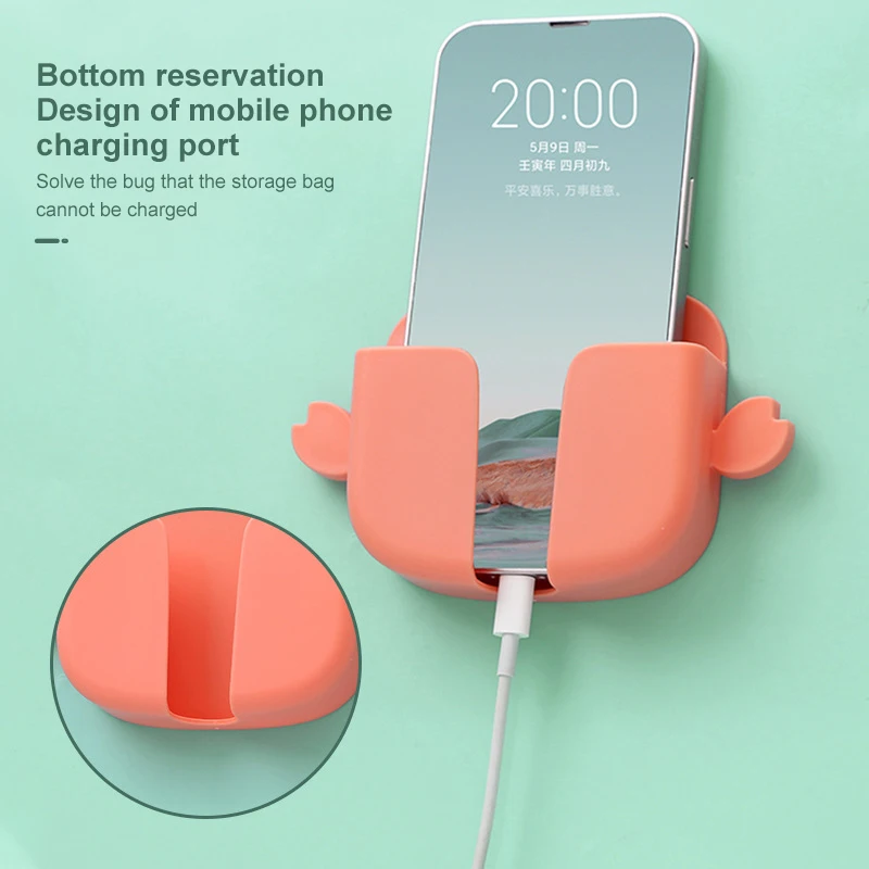 Wall Mounted Mobile Phone Charging Stand Punch-Free Storage Box Punch-free Multifunctional Hanger Waterproof Moisture-proof Pp
Wall Mounted Mobile Phone Charging Stand Punch-Free Storage Box Punch-free Multifunctional Hanger Waterproof Moisture-proof Pp