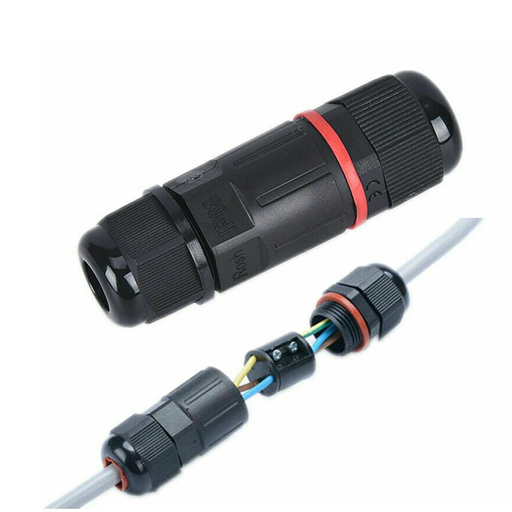 3Pcs Outdoor IP68 Waterproof Electrical Cable Wire Connector Fire-retardant Nylon 3 Pole Core Joint For Outdoor Black
3Pcs Outdoor IP68 Waterproof Electrical Cable Wire Connector Fire-retardant Nylon 3 Pole Core Joint For Outdoor Black