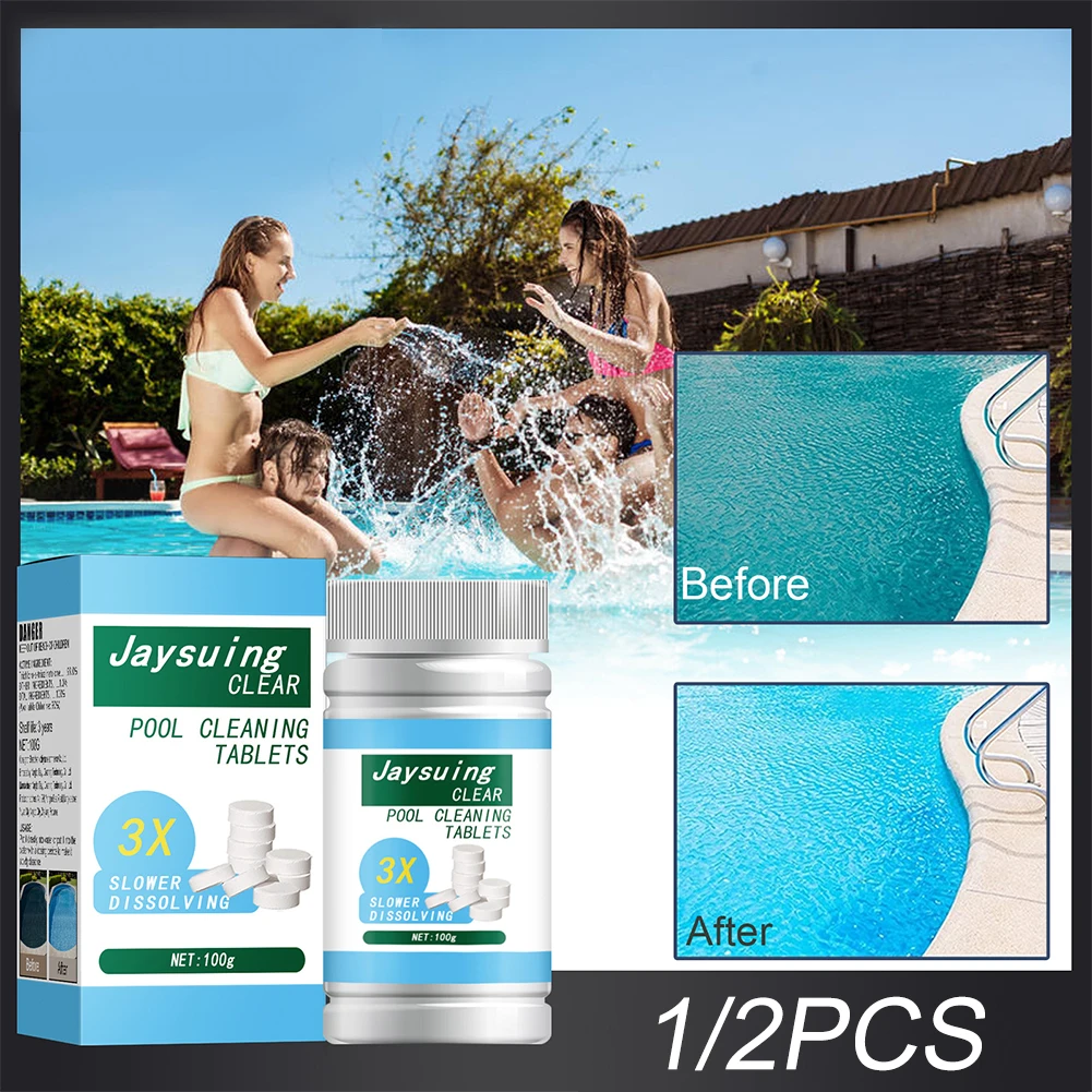Swimming Pool Effervescent Tablets Multifunctional Pool Cleaning Efficient Removal Stains Chlorinated Tablet Pond Water Purifier
Swimming Pool Effervescent Tablets Multifunctional Pool Cleaning Efficient Removal Stains Chlorinated Tablet Pond Water Purifier