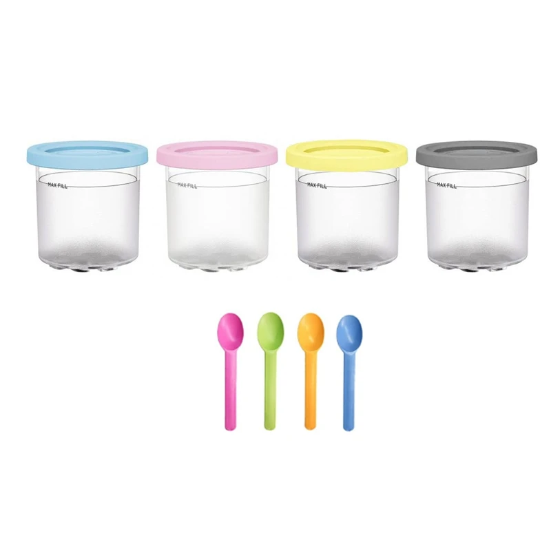 4Pack For Ninja XSKPLID2CD,Compatible With For NC299AMZ And NC300S Series Cream Ice Cream Makers1 Pint 
4Pack For Ninja XSKPLID2CD,Compatible With For NC299AMZ And NC300S Series Cream Ice Cream Makers1 Pint