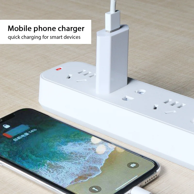 Зарядное устройство для телефона с европейской вилкой и USB-портом |
