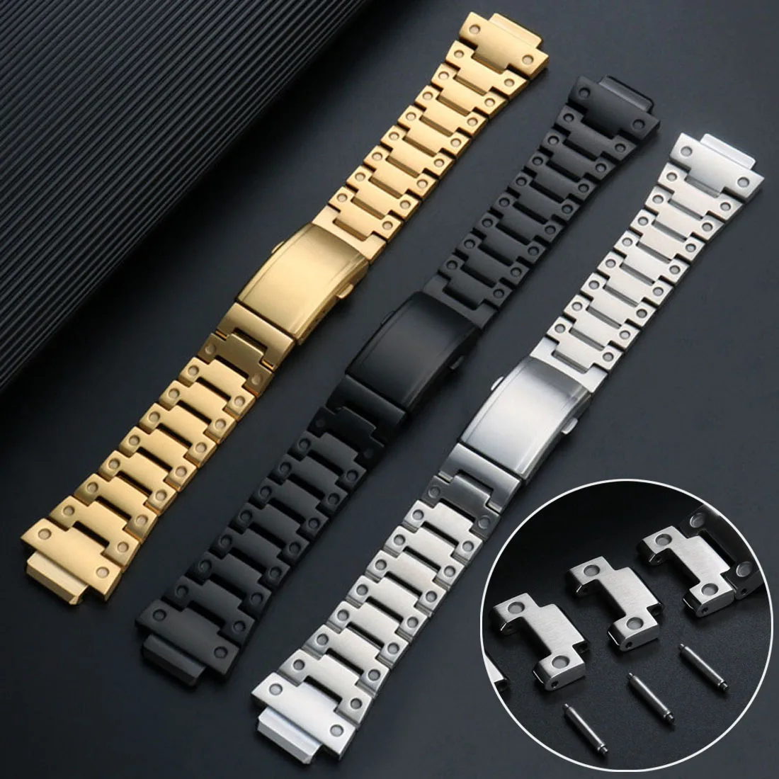 Ремешок для часов из нержавеющей стали для Casio Gshock GW-M5610 DW5600 GW-5000 GA2100 GM5600 GM2100, ремешок для часов, твердый стальной ремешок
Ремешок для часов из нержавеющей стали для Casio Gshock GW-M5610 DW5600 GW-5000 GA2100 GM5600 GM2100, ремешок для часов, твердый стальной ремешок