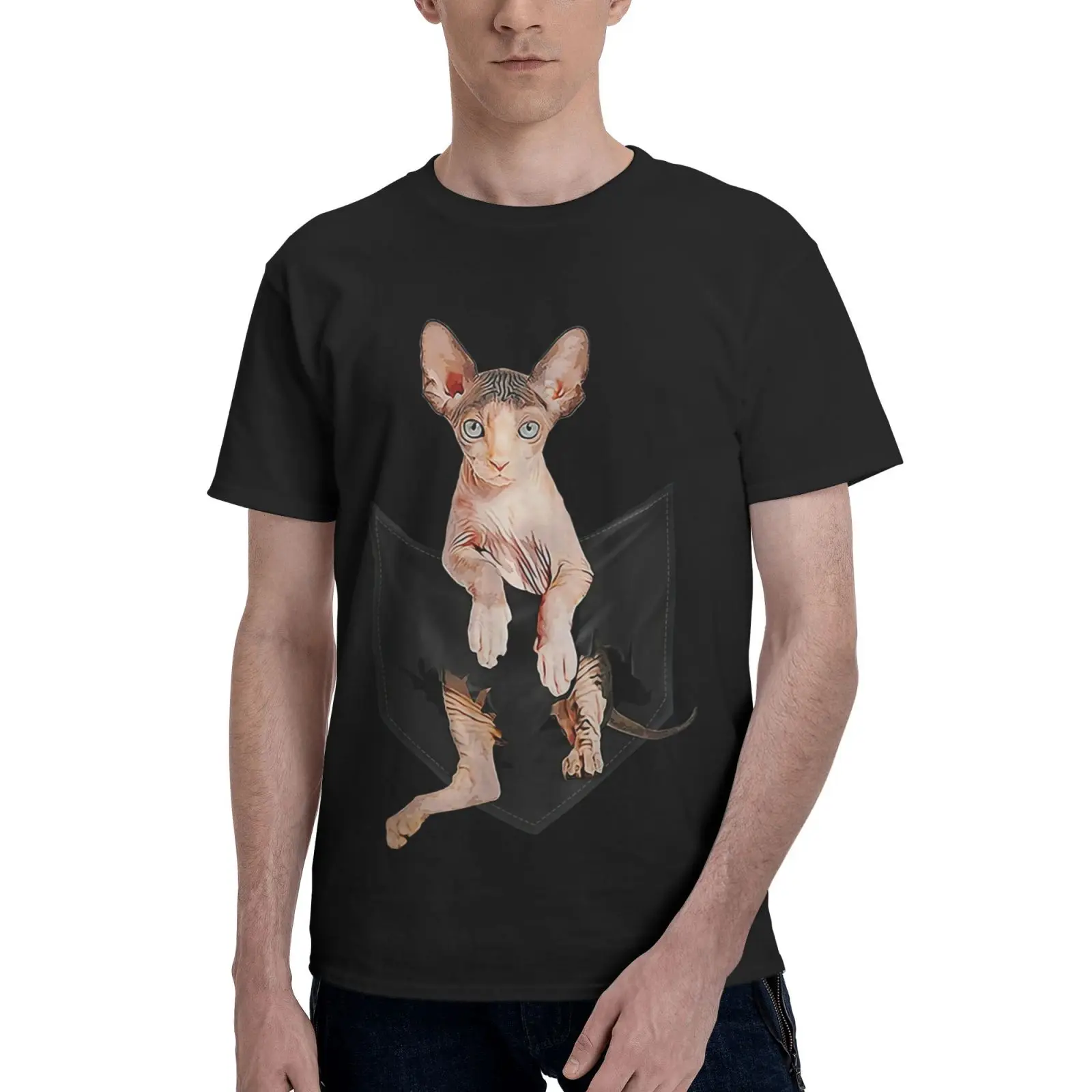Sphynx Cat In Pocket Cats Gifts Men T-Shirt Graphic T Shirts Tops Men's Clothing Graphic T Shirts Shirt Clothing Anime T-Shirt
Sphynx Cat In Pocket Cats Gifts Men T-Shirt Graphic T Shirts Tops Men's Clothing Graphic T Shirts Shirt Clothing Anime T-Shirt