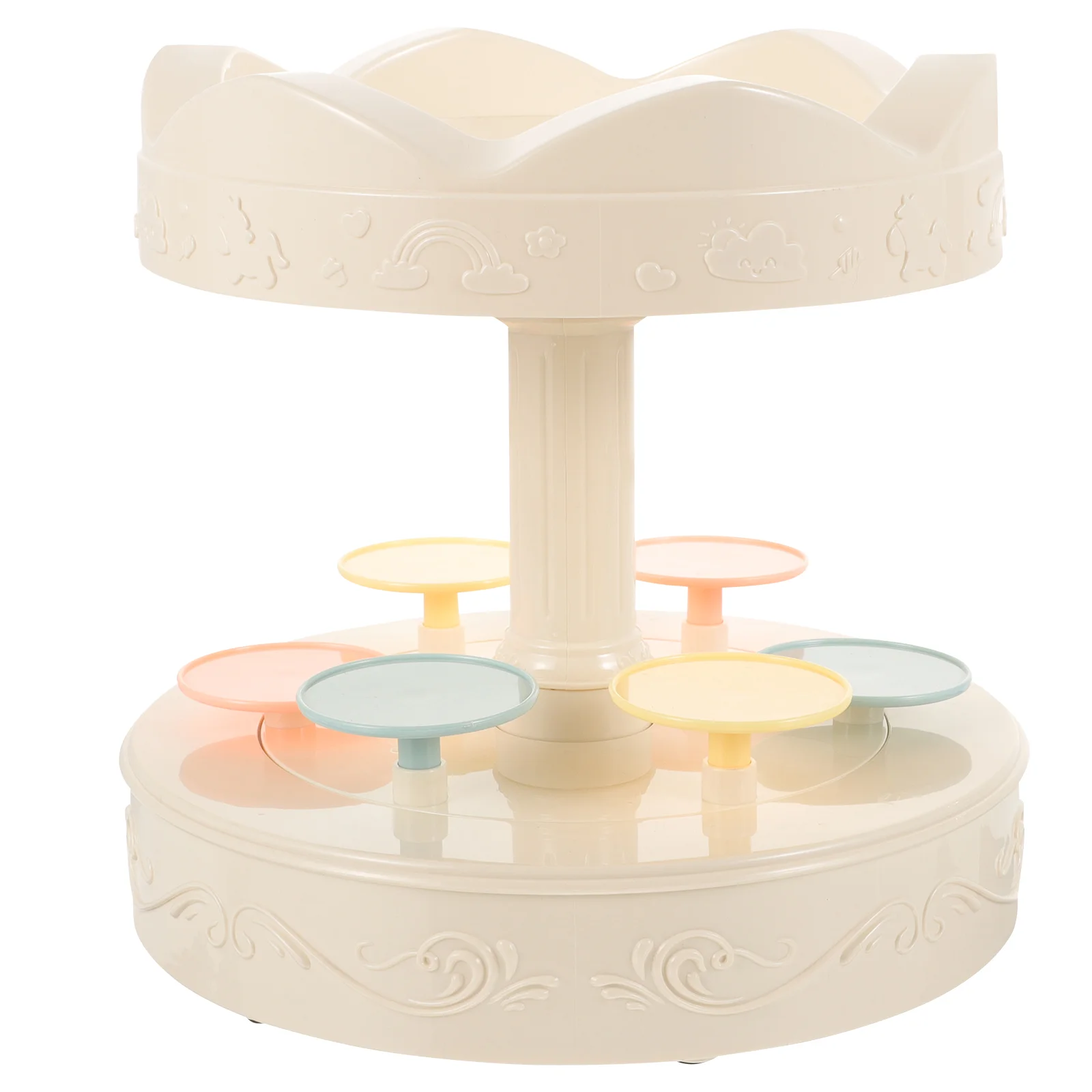 Rotary Dessert Machine Rotating Sushi Stand Automatic Turntable Holder Cake Rack Plastic Cupcake 
Rotary Dessert Machine Rotating Sushi Stand Automatic Turntable Holder Cake Rack Plastic Cupcake