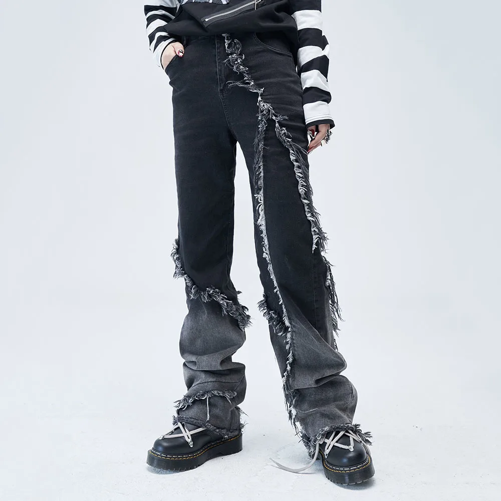 Уличные прямые широкие джинсы Harajuku с высокой талией, весна 2023, модные шикарные осенние женские Универсальные джинсовые брюки с необработан...
Уличные прямые широкие джинсы Harajuku с высокой талией, весна 2023, модные шикарные осенние женские Универсальные джинсовые брюки с необработан...