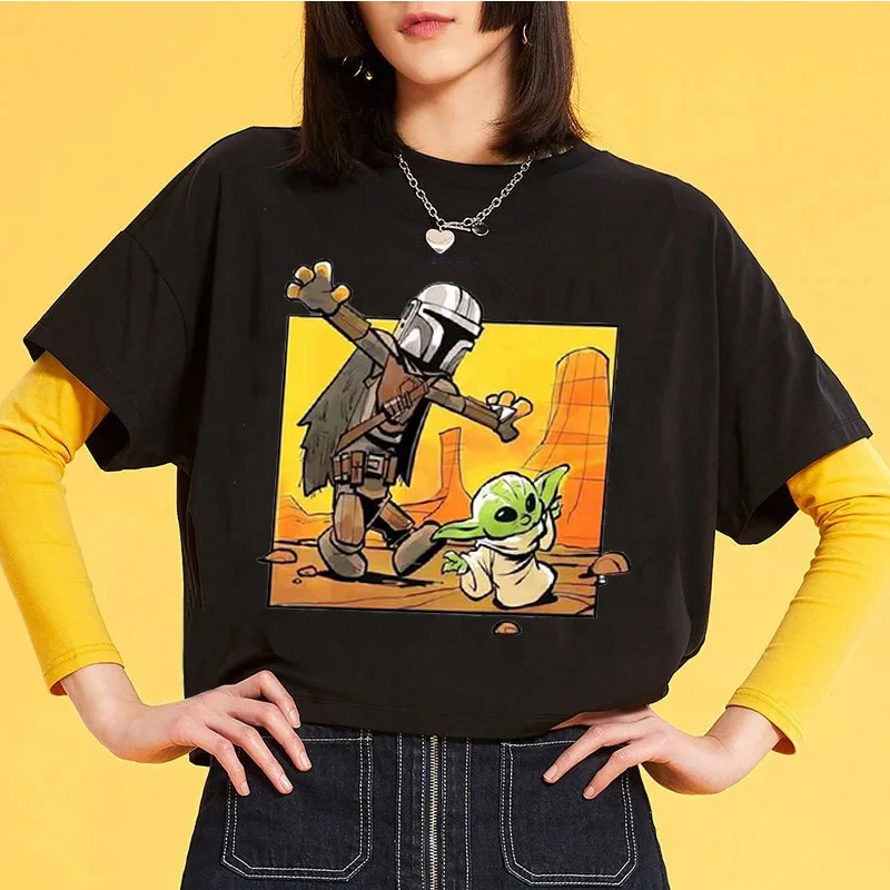 Disney The Mandalorian Grogu Woman Tshirt Cute White Tops Tee Clothes Female Clothing Kawaii Casual Harajuku O-neck Short Sleeve
Disney The Mandalorian Grogu Woman Tshirt Cute White Tops Tee Clothes Female Clothing Kawaii Casual Harajuku O-neck Short Sleeve