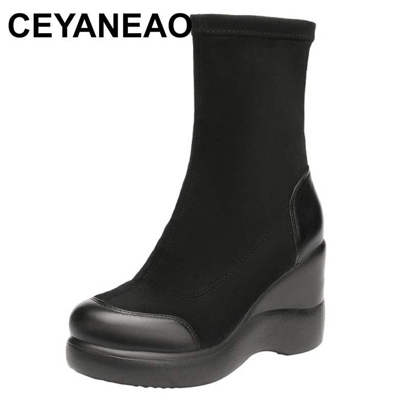 New Winter over the knee snow boots women's fashion leather foot suede long boots round head sexy Thick bottom high heel boots
New Winter over the knee snow boots women's fashion leather foot suede long boots round head sexy Thick bottom high heel boots