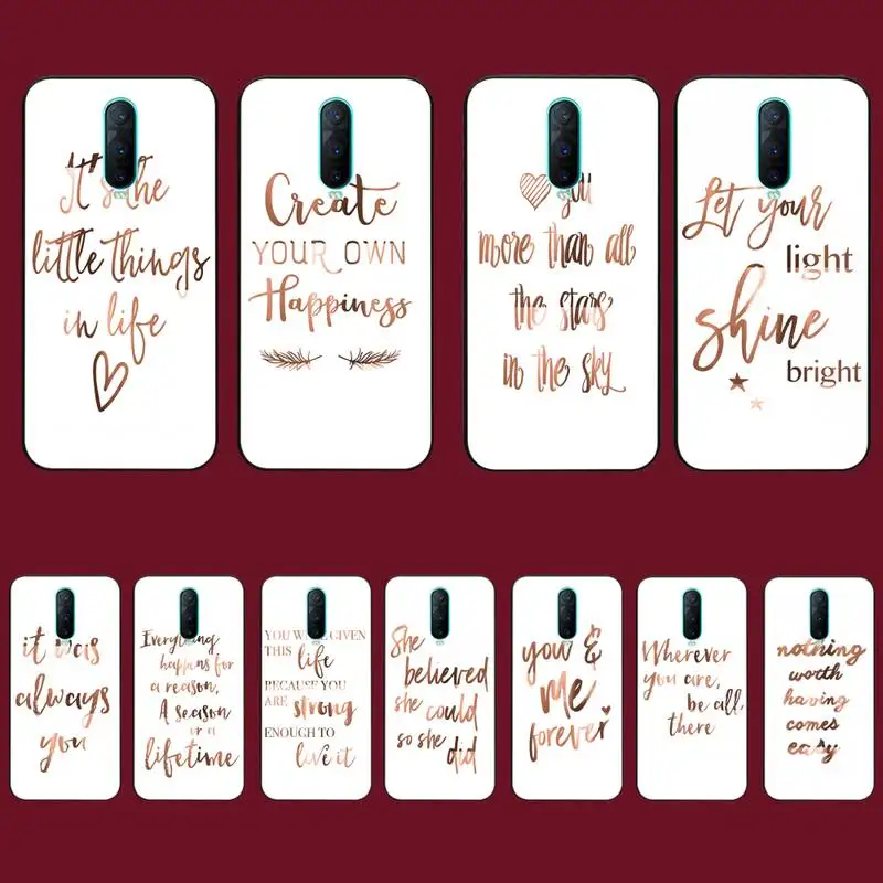 Simple English Word Phrase Inspirational Phone Case for Vivo Y91C Y11 17 19 17 67 81 Oppo A9 2020 Realme c3
Simple English Word Phrase Inspirational Phone Case for Vivo Y91C Y11 17 19 17 67 81 Oppo A9 2020 Realme c3