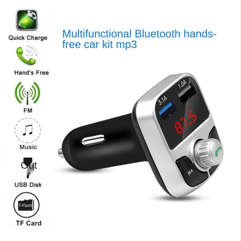 Автомобильный комплект громкой связи Bluetooth FM-передатчик ЖК MP3-плеер двойное