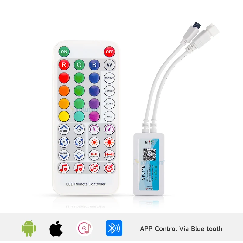 RGB-контроллер KTRLIGHT SP611E для светодиодной ленты
RGB-контроллер KTRLIGHT SP611E для светодиодной ленты