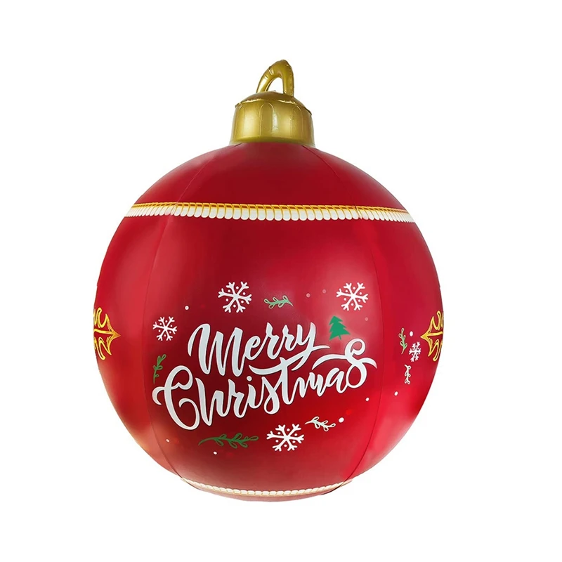 PVC Inflatable Christmas Ball 24 Inch Outdoor Christmas PVC Inflatable Decorated Ball With LED Light & Remote
PVC Inflatable Christmas Ball 24 Inch Outdoor Christmas PVC Inflatable Decorated Ball With LED Light & Remote