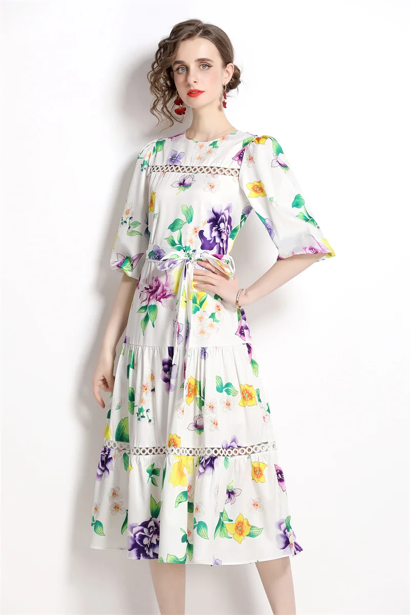 High Quality Women Summer Elegant Print Dress Sexy Hollow Out Cocktail Party Robe Female Vintage White A-Line Dresses Vestidos
High Quality Women Summer Elegant Print Dress Sexy Hollow Out Cocktail Party Robe Female Vintage White A-Line Dresses Vestidos