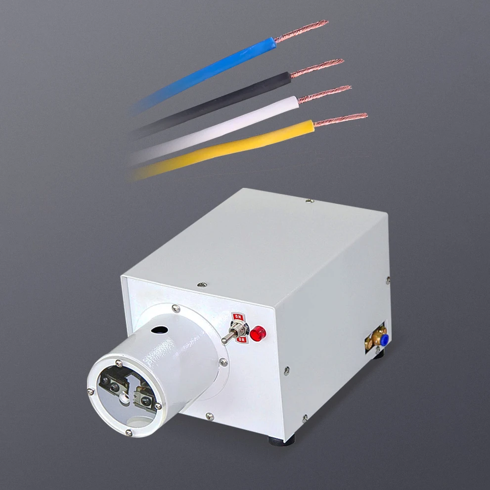 

Pneumatic electric wire peeling twisting machine Cable twisting stripper Rubber wire Power cord stripping Handling Machines