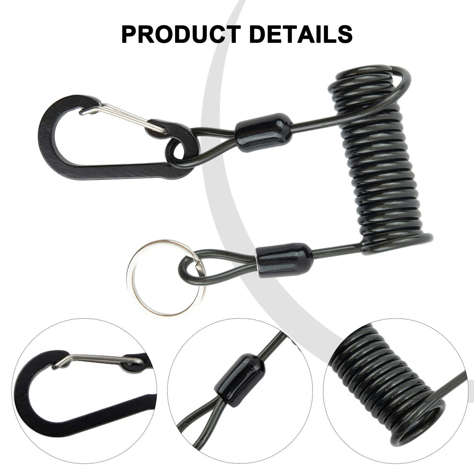Practical Wire Spring Rope Missed Rope 1.2M /2M Anti-lost Equipment Stainless Steel + Plastic For Lure Pliers Fishing Rod
Practical Wire Spring Rope Missed Rope 1.2M /2M Anti-lost Equipment Stainless Steel + Plastic For Lure Pliers Fishing Rod