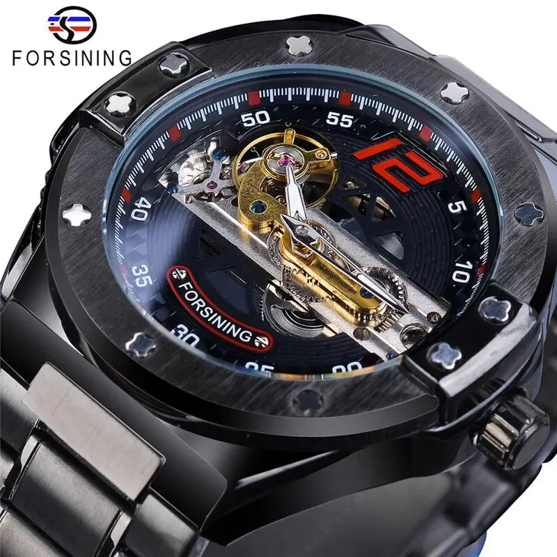 Forsining New Men's Fashion Hot Selling Mechanical Watch Hollow Tourbillon Men's Watch Stainless Steel Watch
Forsining New Men's Fashion Hot Selling Mechanical Watch Hollow Tourbillon Men's Watch Stainless Steel Watch