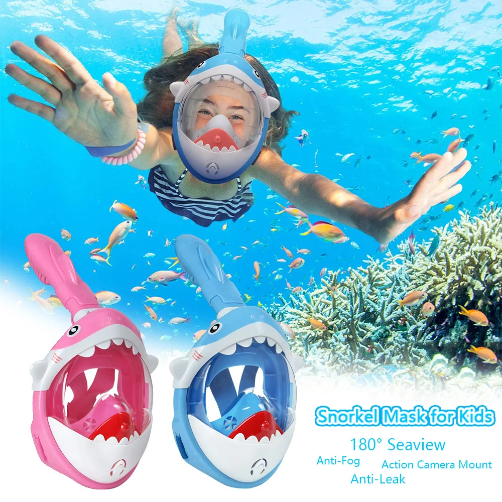 Boys Girls Cartoon Full Face Scuba Snorkeling Mask Kids Underwater Anti Fog Anti-Leak Diving Mask Swimming Goggles Equipment
Boys Girls Cartoon Full Face Scuba Snorkeling Mask Kids Underwater Anti Fog Anti-Leak Diving Mask Swimming Goggles Equipment