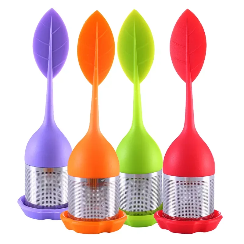 Tea Infuser - Stainless Steel Fine Mesh Tea Filter with BPA-Free Silicone Leaf Handle and Drip Tray for all Loose Leaf Tea
Tea Infuser - Stainless Steel Fine Mesh Tea Filter with BPA-Free Silicone Leaf Handle and Drip Tray for all Loose Leaf Tea