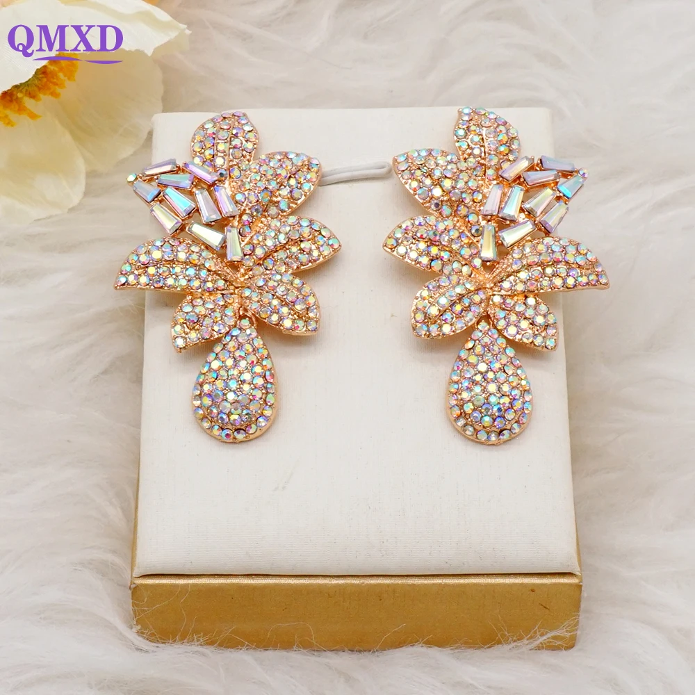 Luxury Rhinestone Earrings Big Crystal Earrings For Women Full Stone Earrings Drop Dangle Earrings African Wedding Gifts
Luxury Rhinestone Earrings Big Crystal Earrings For Women Full Stone Earrings Drop Dangle Earrings African Wedding Gifts