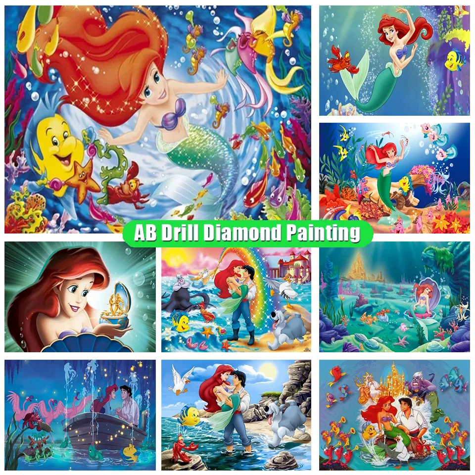 Diamond Painting Disney Ab Little Mermaid Cross Stitch Kit Princess Diamond Embroidery Mosaic Picture Home Decoration Gift Ll50
Diamond Painting Disney Ab Little Mermaid Cross Stitch Kit Princess Diamond Embroidery Mosaic Picture Home Decoration Gift Ll50