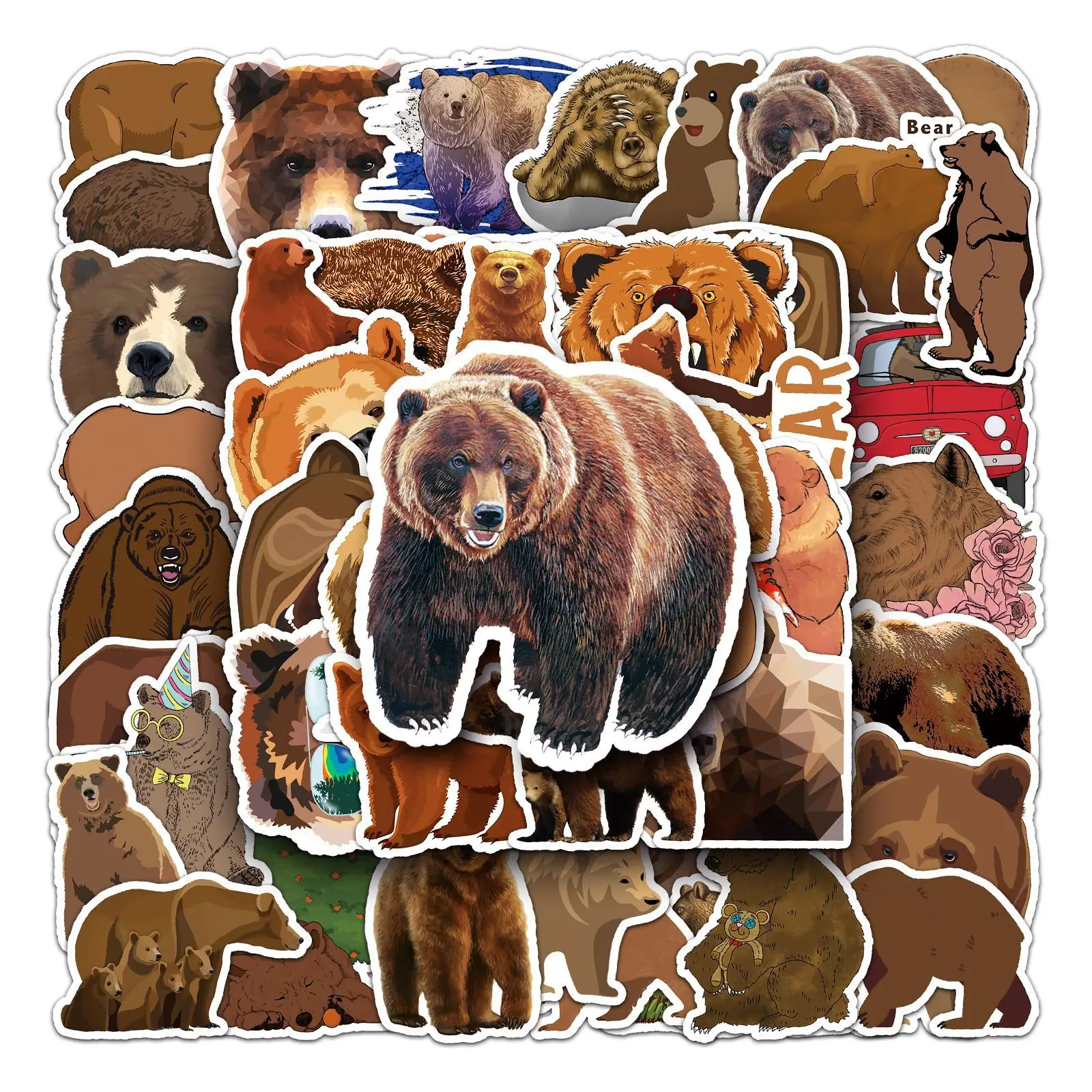 10/30/50PCS Trendy Brown Bear Graffiti Sticker Cartoon Animal Sticker Water Cup Phone Shell Suitcase Sticker Waterproof Wholesal
10/30/50PCS Trendy Brown Bear Graffiti Sticker Cartoon Animal Sticker Water Cup Phone Shell Suitcase Sticker Waterproof Wholesal