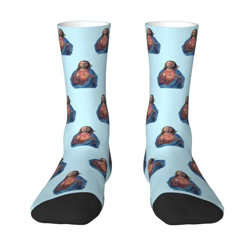 Harajuku Nicolas Cage Is Jesus Socks Men Women Warm 3D Printing Funny Meme Basketball Sports Socks
Harajuku Nicolas Cage Is Jesus Socks Men Women Warm 3D Printing Funny Meme Basketball Sports Socks