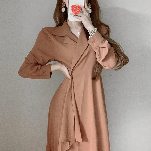 WTIANYUW Chic Korean Fashion Women Temperament Office Lady Elegant Work Basic Wear Solid Vintage Long Dress Ruffles Vestidos
WTIANYUW Chic Korean Fashion Women Temperament Office Lady Elegant Work Basic Wear Solid Vintage Long Dress Ruffles Vestidos
