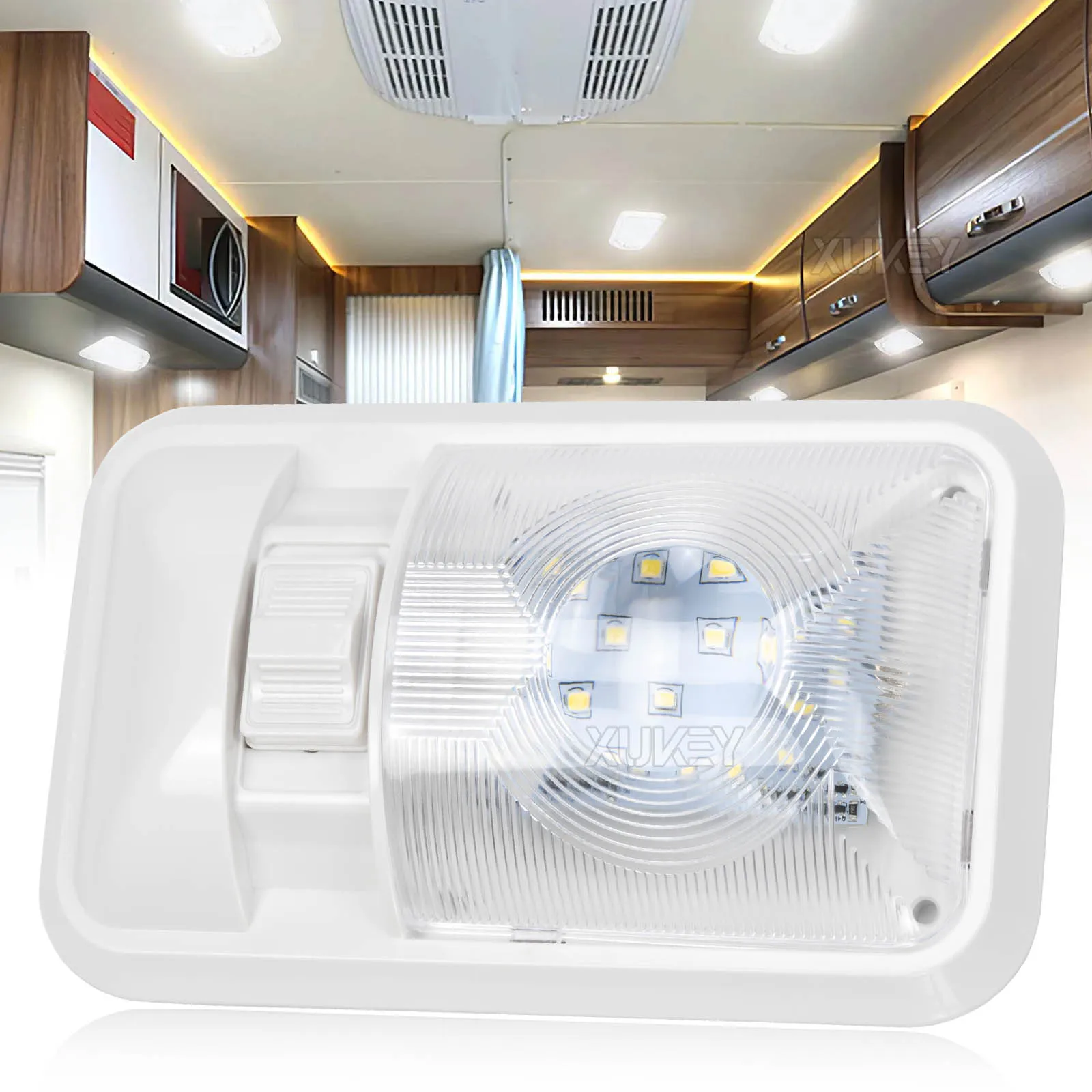 Светодиодный потолочный светильник для трейлера, 12 В, 4000 лм, 4500-к 
Светодиодный потолочный светильник для трейлера, 12 В, 4000 лм, 4500-к