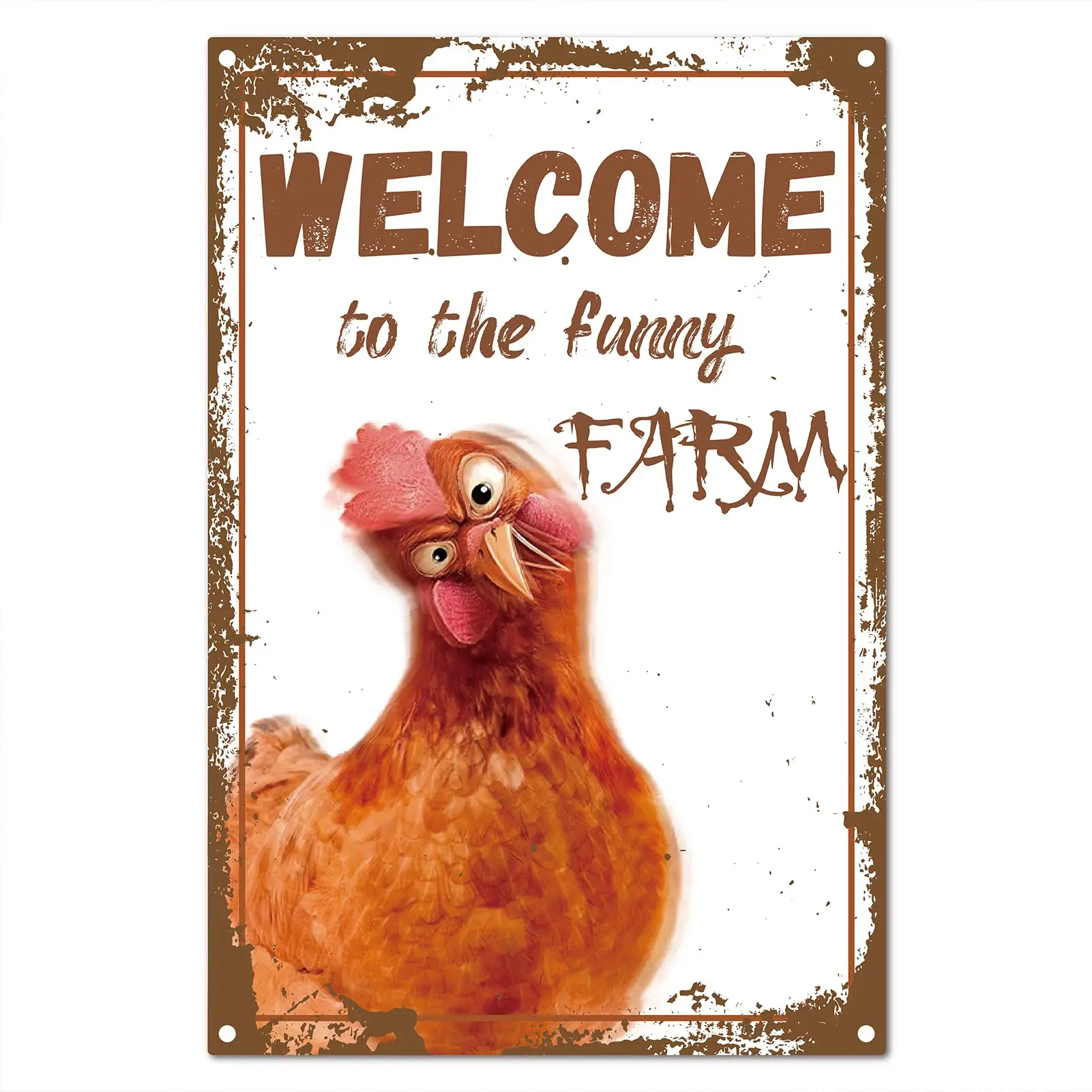 Welcome to The Funny Farm Sign Chicken Metal Tin Signs Retro Vintage Poster Wall Decor Garage Farmhouse Garden Bar Club Bathroom
Welcome to The Funny Farm Sign Chicken Metal Tin Signs Retro Vintage Poster Wall Decor Garage Farmhouse Garden Bar Club Bathroom