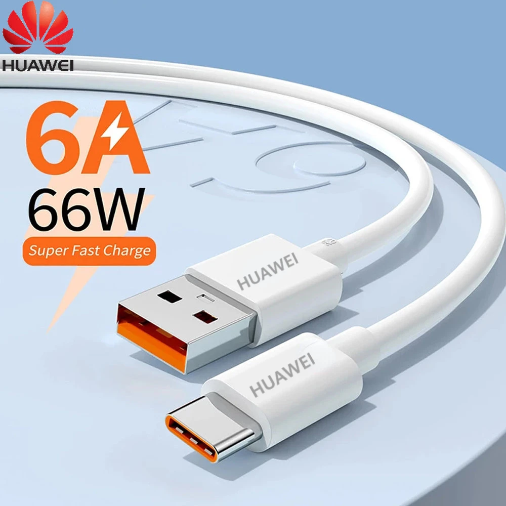 Huawei 6A 66W USB Type C Super-Fast Cable For Xiaomi 12 Pro Mi 11 Samsung S22 Fast Charging USB-C Charger Data Wire Cord
Huawei 6A 66W USB Type C Super-Fast Cable For Xiaomi 12 Pro Mi 11 Samsung S22 Fast Charging USB-C Charger Data Wire Cord