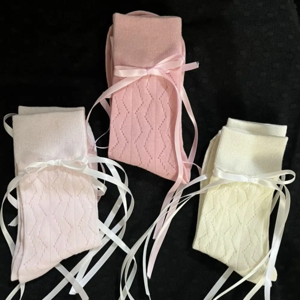 Fashion Kawaii Japanese JK Bow Ribbon Middle Tube Socks Cotton Socks Sweet Bandage Breathable Hollow Stockings Female Hosiery
Fashion Kawaii Japanese JK Bow Ribbon Middle Tube Socks Cotton Socks Sweet Bandage Breathable Hollow Stockings Female Hosiery
