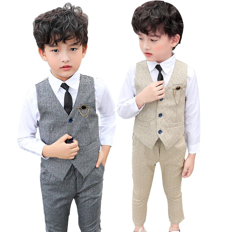 

Детский костюм, стандартная униформа для малышей, официальная Свадебная школьная форма, Детские платья для детей, элегантная одежда для мальчиков для крещения