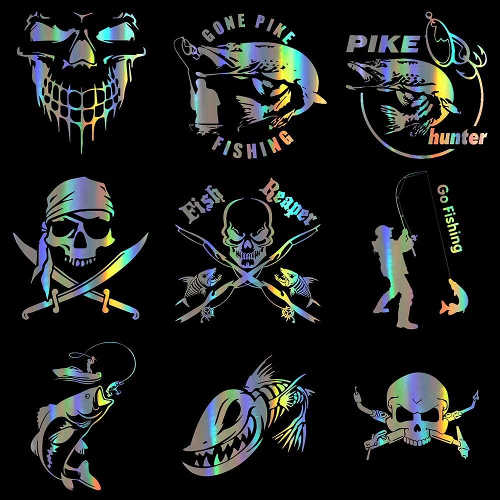Car Sticker Reflective Laser Motorcycle Car Styling Vinyl Interesting Go Pike Hunter Animal and skll Funny Sticker Decal
Car Sticker Reflective Laser Motorcycle Car Styling Vinyl Interesting Go Pike Hunter Animal and skll Funny Sticker Decal
