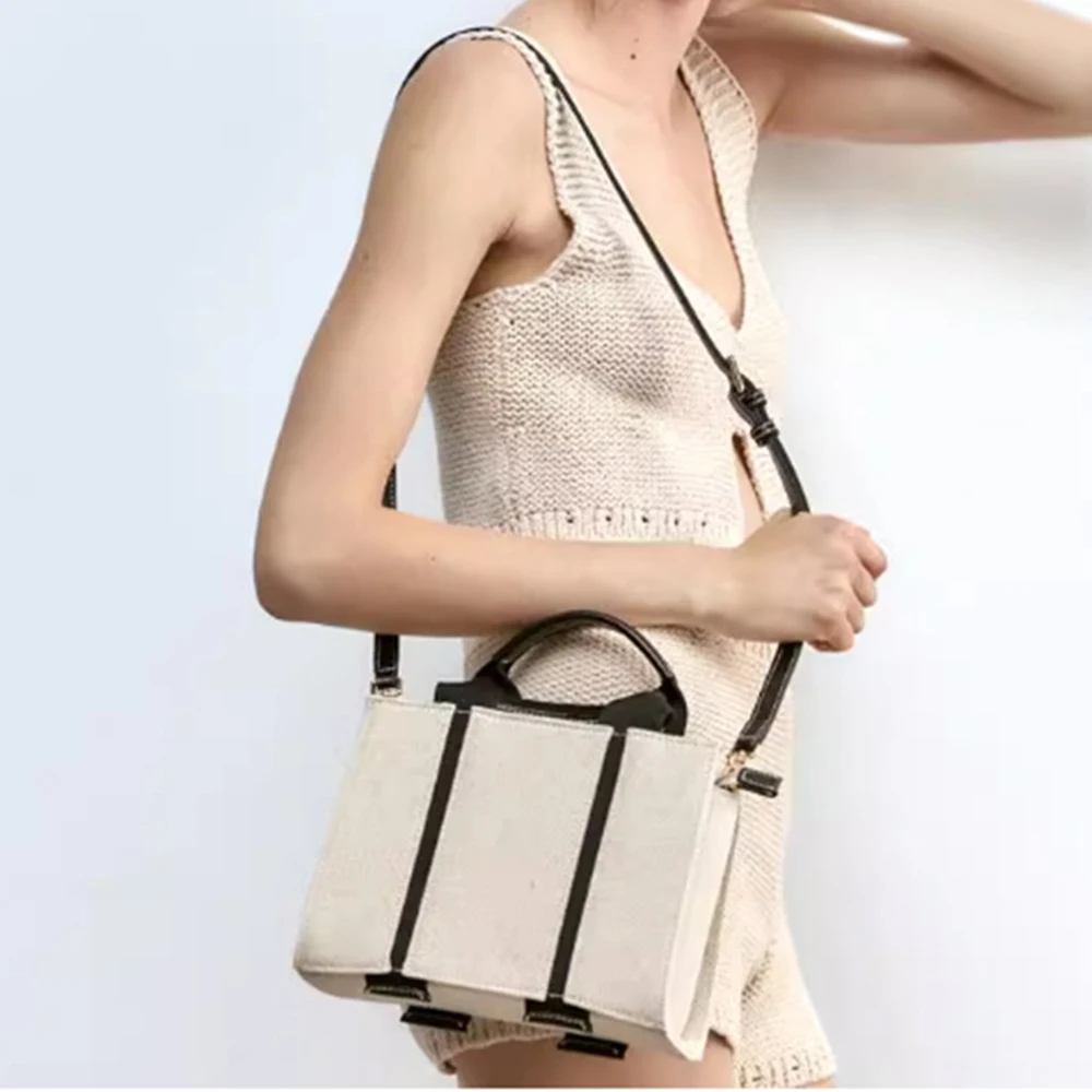 Casual Purses and Handbags Fashion Designer Canvas Tote Bags for Women Luxury Brands Shoulder Crossbody Bag New Shopper Clutch
Casual Purses and Handbags Fashion Designer Canvas Tote Bags for Women Luxury Brands Shoulder Crossbody Bag New Shopper Clutch