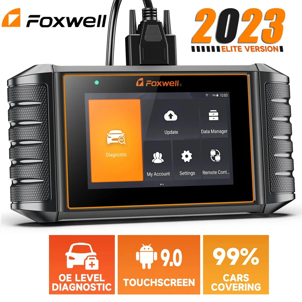 

Foxwell NT726 OBD2 Scanner All System Scan Code Reader 12 Reset Service DPF TPMS SAS OBD 2 Car Diagnostic Scan Tool Free Upgrade