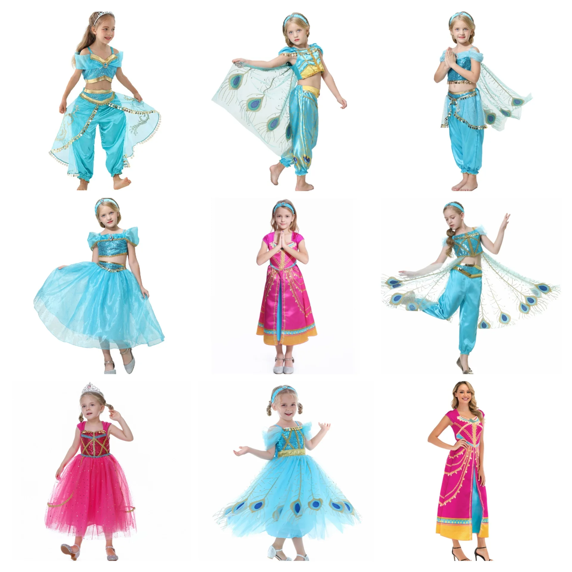 Disney Jasmine Dress Aladdin Princess Girls Outfit Costume Children Cosplay Party Costume Birthday Gift Cosplay Costume
Disney Jasmine Dress Aladdin Princess Girls Outfit Costume Children Cosplay Party Costume Birthday Gift Cosplay Costume