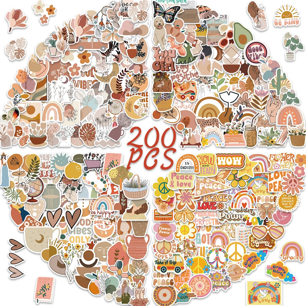 200pcs Cartoon Art Bohemian Stickers Aesthetic Cute Decals DIY Scrapbook Laptop Suitcase Bike PVC Waterproof Sticker
200pcs Cartoon Art Bohemian Stickers Aesthetic Cute Decals DIY Scrapbook Laptop Suitcase Bike PVC Waterproof Sticker