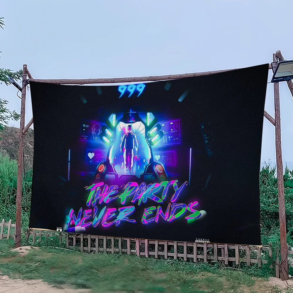 Певица J-Juice WRLD The P-Party Never Ends Флаг Колледж Спальня Гостиная Домашний Декор